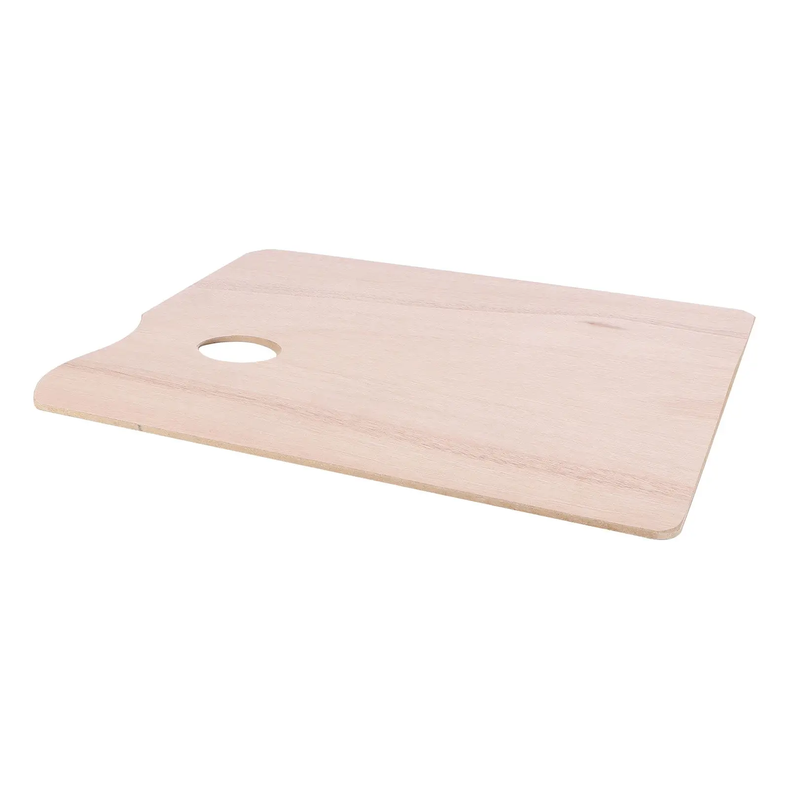 Wooden Color Mixing Plate for Acrylic, Oil & Watercolor Painting – Large Square Paint Tray with Hand Grip