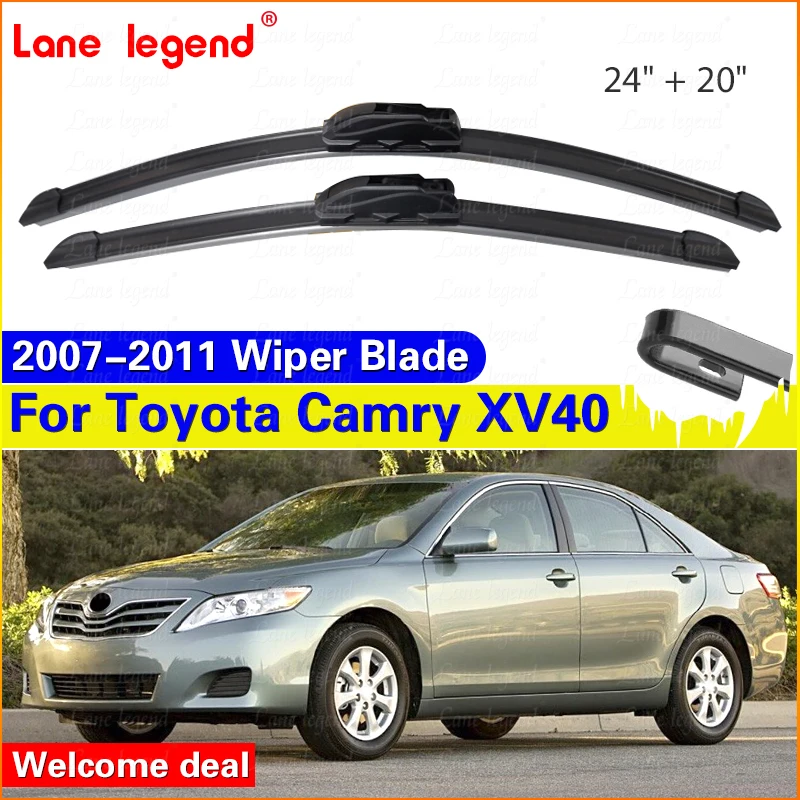 Car Wiper Blade for Toyota Camry XV40 40 2007 2008 2009 2010 2011 XV 40 Front Window Windscreen Windshield Accessories Goods 2x