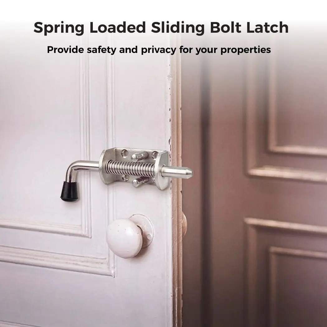2Pcs Spring Loaded Latch Pin Stainless Steel 6.5