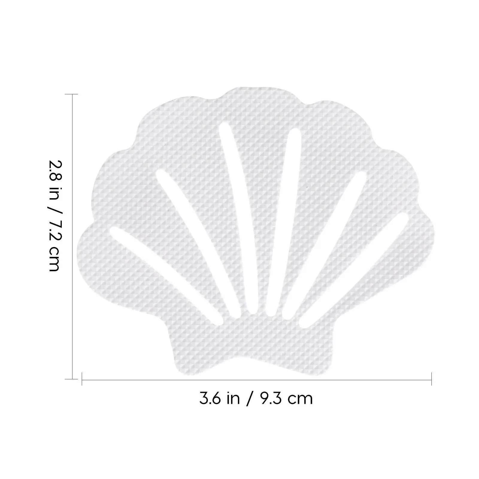 12Pcs Bathroom Anti-Slip Stickers Sea Shell Non-Slip Floor Stickers for Shower Bathtub Tile Ladder Anti Skid Bathroom Supplies