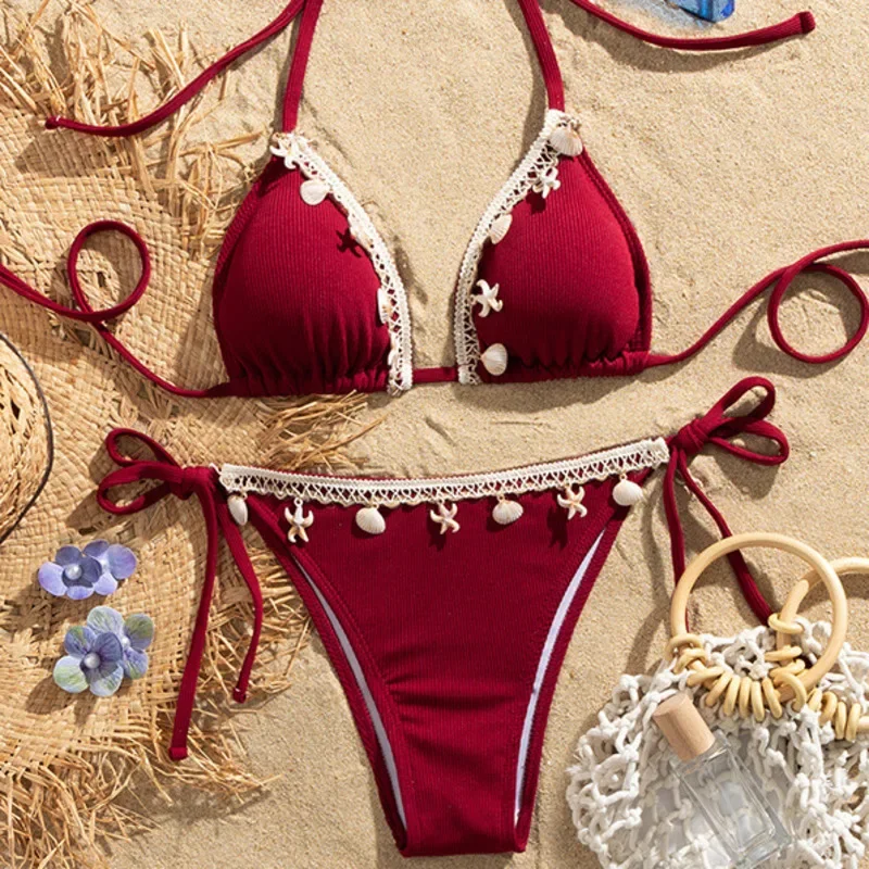 Sexy Bikinis 2025 Women's Swimwear Female Swimsuit For Swimming Wear Bathing Suits Brazilian Bikini Set Beachwear Pool Bather