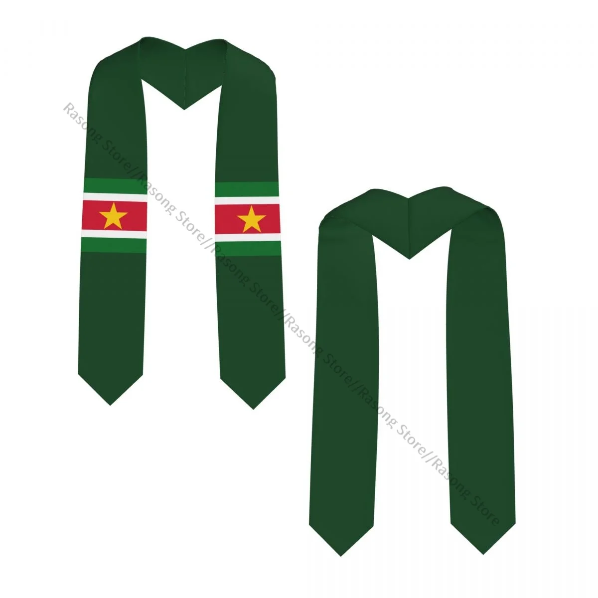 Flag Of Suriname Unisex Adult Graduation Stole Shawl for Academic Commencements Celebration Uniform