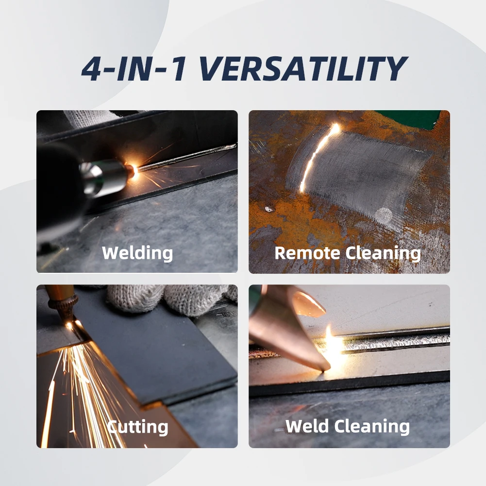 UMW 4-in-1 Air-Cooled Industrial Laser Welding Machine Precision Metal Welder with Cutting And Cleaning Functions for Profession