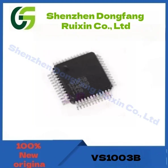 1PCS VS1003 VS1003B VS10038 QFP-48 VS1063A VS1063A-l LQFP48 chip de decodificação