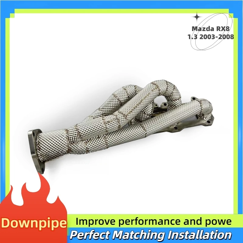 For Mazda RX8 1.3 2003-2008 Performance Exhaust in Automotive Systems Without a Ternary Downpipe 304 Stainless Steel