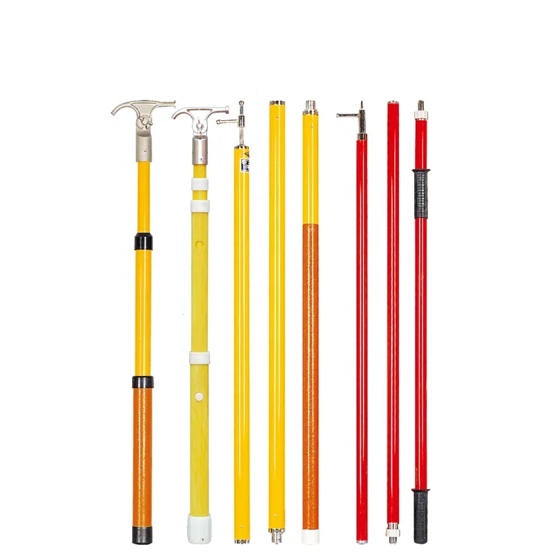 Fiberglass insulation high voltage telescopic hot stick insulating operating rod