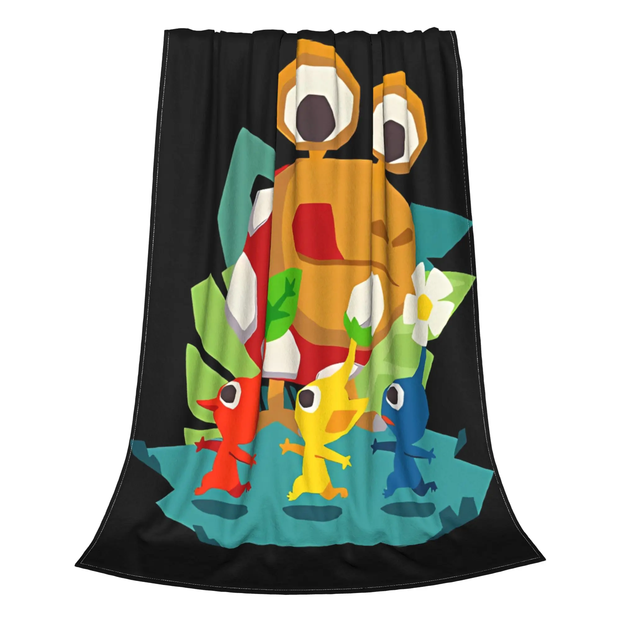 1PC Bright Multicolor Sprite  Pikmin Home Room Decorations Winter Blankets For Adults Bedding Home Interior Sofa Knee