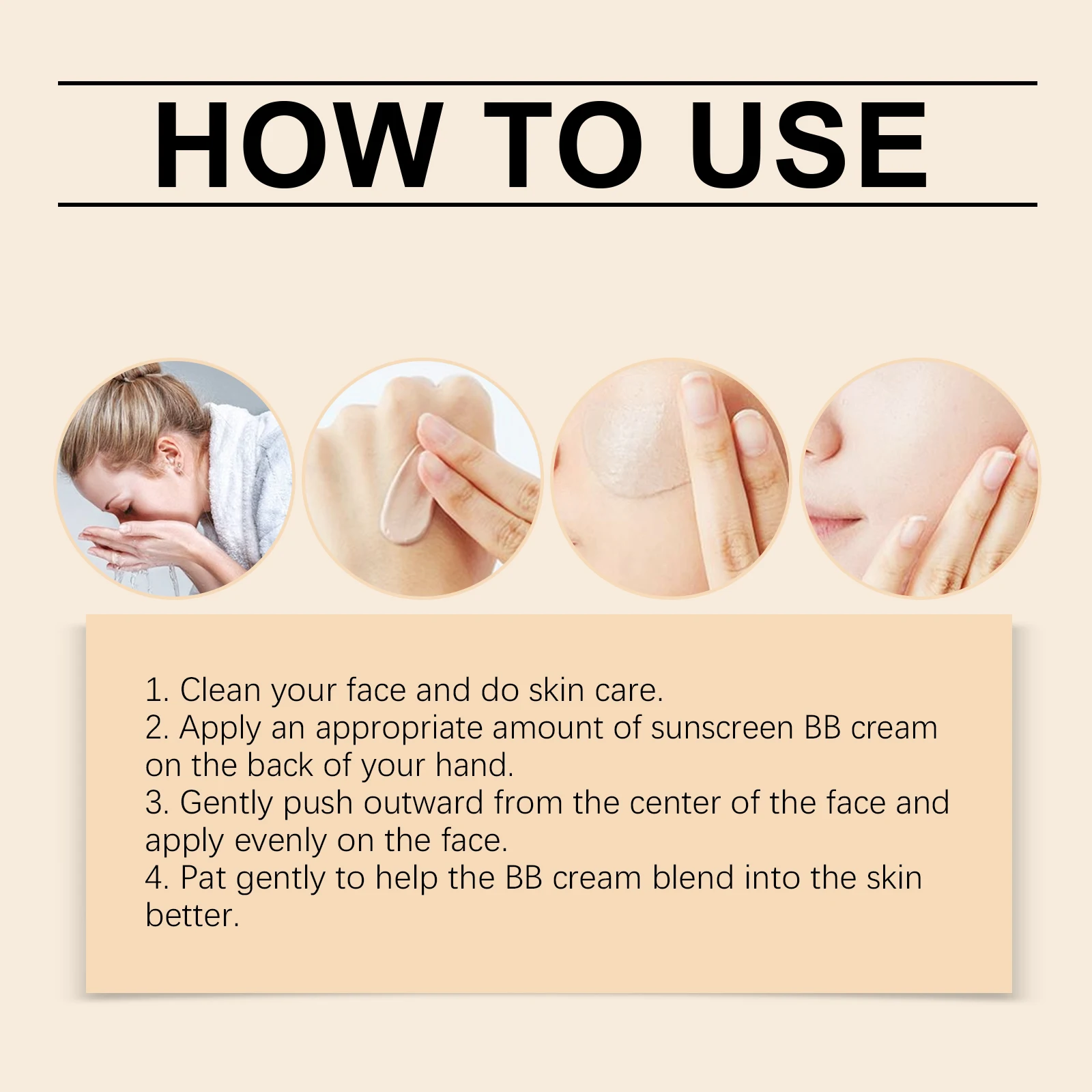 مكياج مقاوم للماء يدوم طويلاً، كريم بي بي كريم أساس سائل، خافي عيوب البشرة، مرطب، خفيف الوزن، في الهواء الطلق