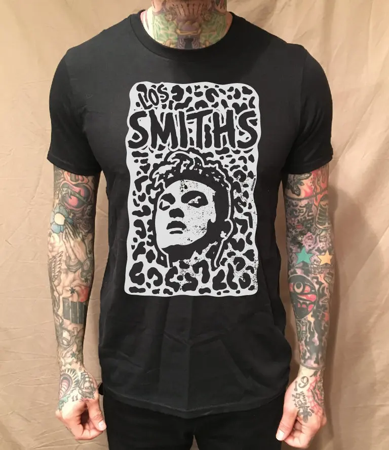 Cheetah Los Smiths on Black T Shirt