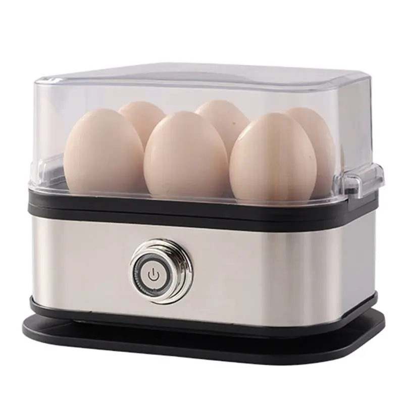 

B59B-Food Steamer Electric Egg Cooker 6-Egg Capacity Automatic Auto Shut-Off Vegetable Steam Function For Home Kitchen EU Plug