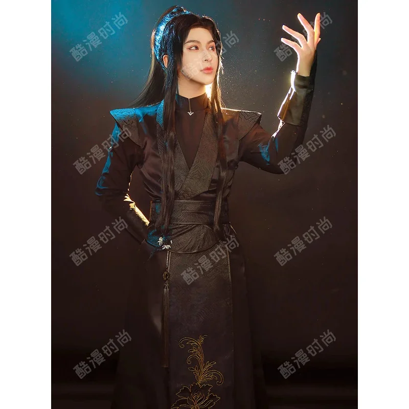 أزياء أنيمي إريها مو ران التأثيرية تيان غوان Ci Fu He Xuan Mo Ran أزياء تنكرية أحذية شعر مستعار Prps للنساء والرجال حفلة الهالوين