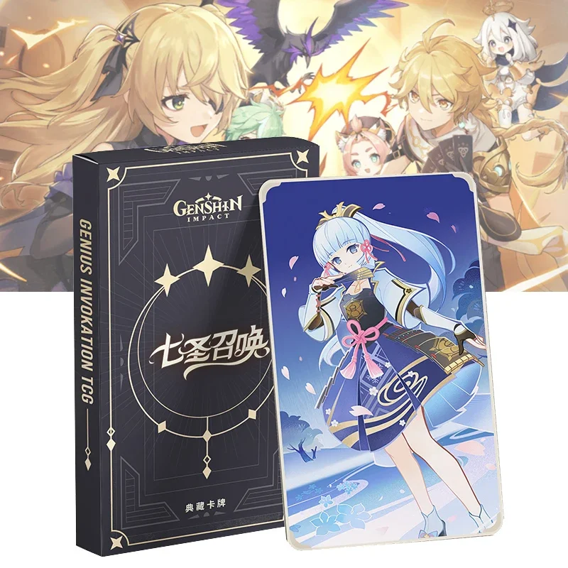 Genshin Impact Tarot Card Genius Invocation TCG 32 Pcs/set Tarot Card Game Cartoon Character Collection Cards Cosplay Props