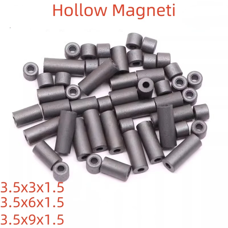 50/100pcs Single Hole Magnetic Bead Air Core Magnetic Bead Inductor 3.5x3x1.5 High Frequency Filtering Anti-interference