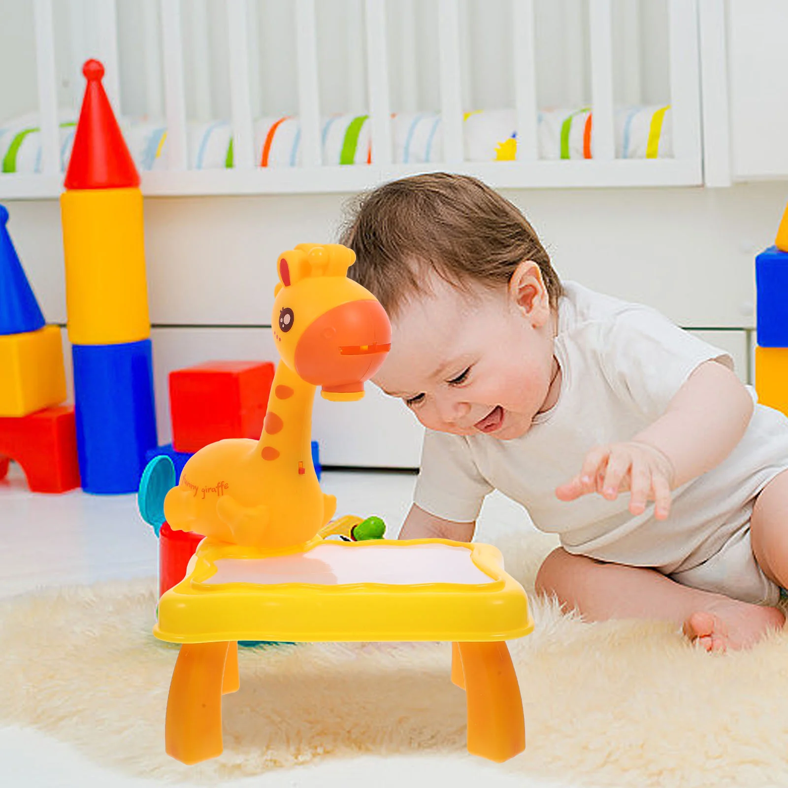 Table de dessin de projection pour enfants, budgétaire en sac, jouet de peinture, plastique, jouets précoces