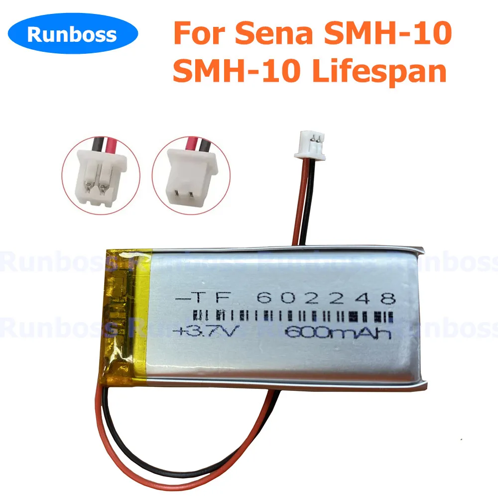 New 3.7V 600mAh Battery For Sena SMH-10, SMH-10 Lifespan Bluetooth Headset Battery