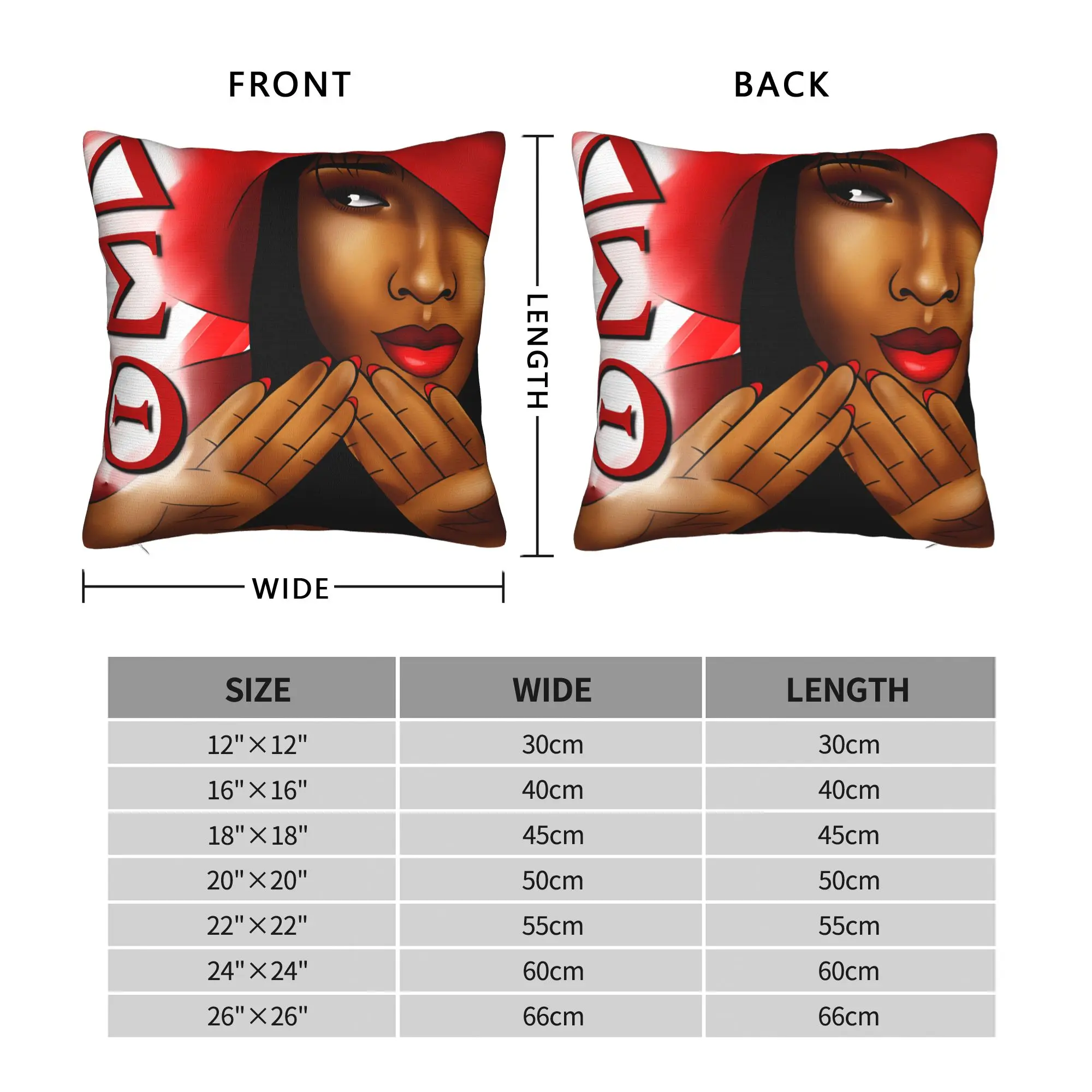 Pillow Case D-Delta Sigma Theta Soft  Pillow Cover For Sofa Home Decor Cute Funny Pillowcases