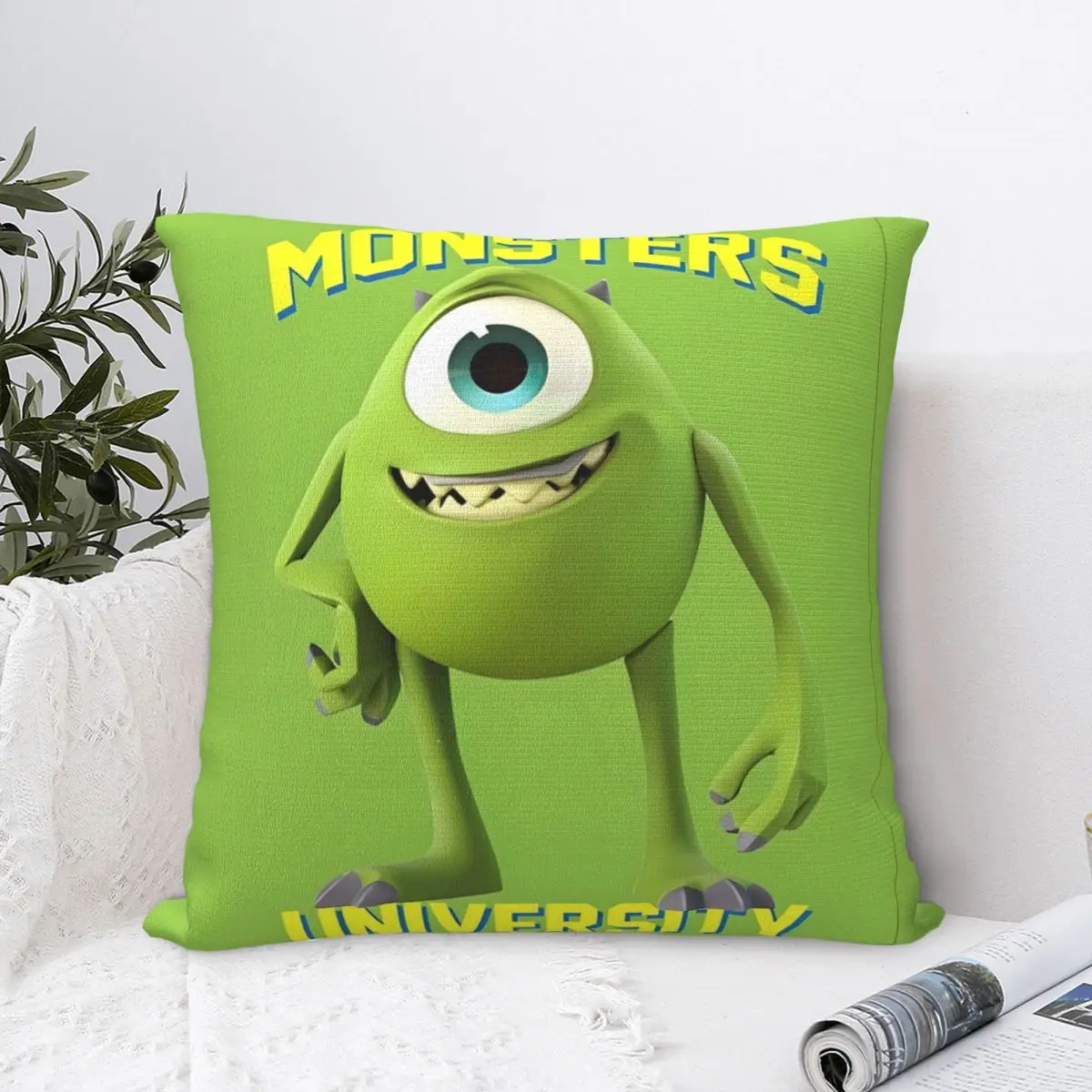 Monsters Inc James P Sullivan Pillow Case Cushion Cover Square DIY Pillow Cover Morden Pillowcases For Wedding Party Home Decor