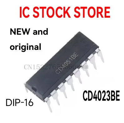 5PCS New and Original Multiplexer Switch IC Straight Plug DIP16 CD4051BE CD4023BE CD4025BE CD4011BE CD4511BE CD4052BE CD4053BE