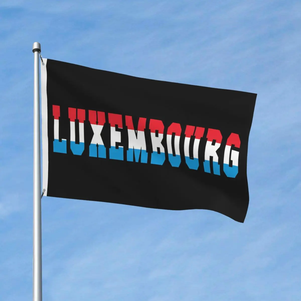 Luxembourg Country Flag Typography Flag Printed 3x5 ft Flags Polyester Hanging Funny Banner For Festival Home Decoration