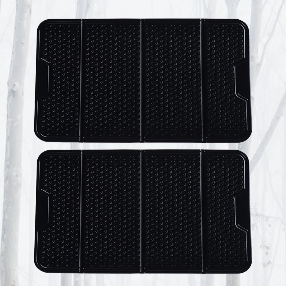 

2Pcs Car Skidproof Silicone Pad Mat Foldable Auto Dashboard Holder Organizer for Phone Keys Glasses Wallet