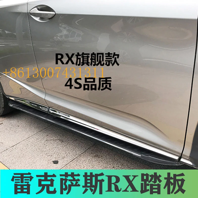 Aluminum Side Foot Pedal Fit RX300 RX450HL NX200 NX300 Body Matching Side Step Non-drilling SUV Exterior Mod Parts