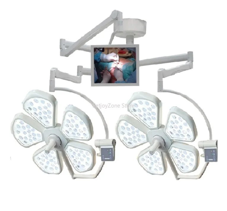 Cheap Price MT Medical Double Camera System Led Operating Lamp Ceiling Five-Petal Led Surgical Shadowless Surgical Light