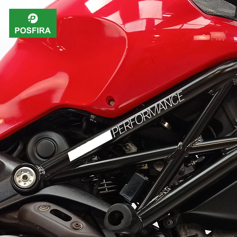 POSFIRA Motorcycle Frame Sticker Vinyl Decals for Ducati Monster 937 696 821 796 1200 1200s Multistrada V2S V4S V4 Accessories