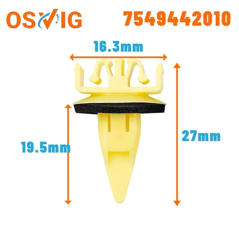 

20PCS 7549442010 Rear Wheel Arch Moulding Clip for Toyota RAV4 Models