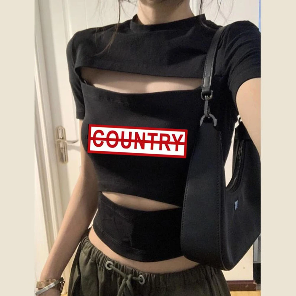 Sakamoto Days cropped top women japanese vintage harajuku meme scene  tshirt baddie party dollette gothic kawaii