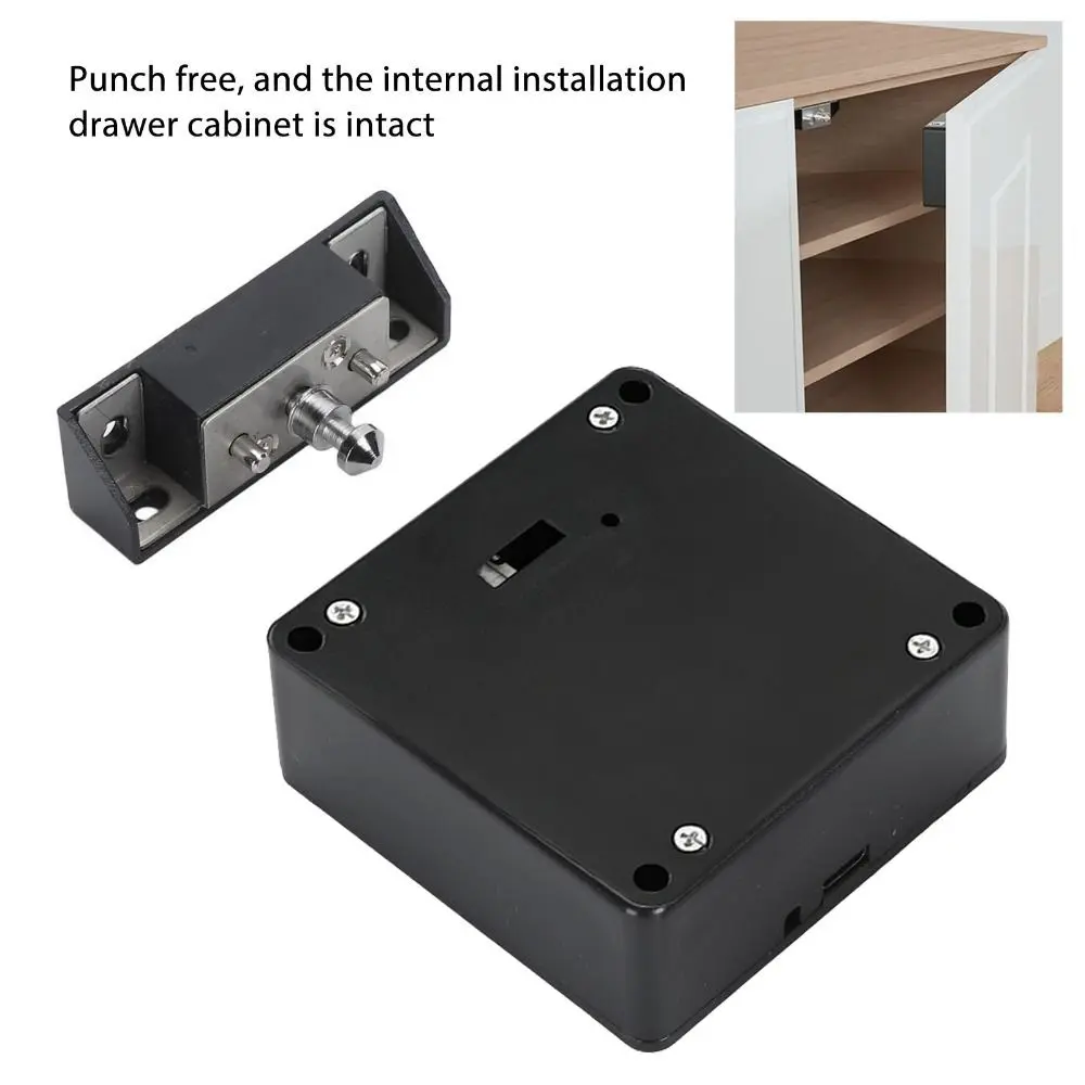 Safety Digital Keypad Drawer Lock ABS Invisible Electronic Cabinet Lock Smart Cabinet Lock Pantry