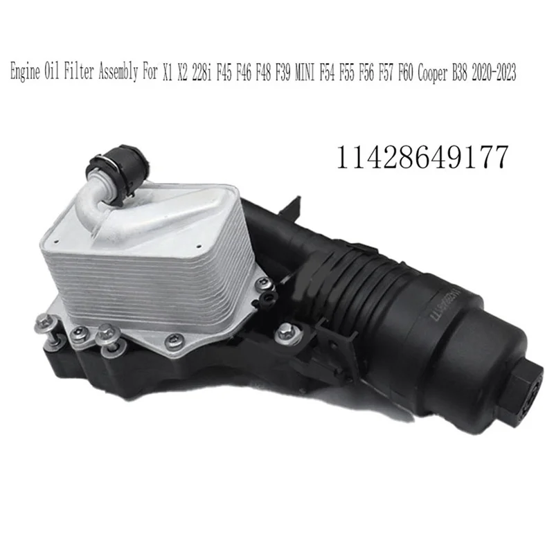 

X39A-11428649177 Engine Oil Filter Assembly For BMW X1 X2 228I F45 F46 F48 F39 MINI F54 F55 F56 F57 F60 Cooper B38 2020-23