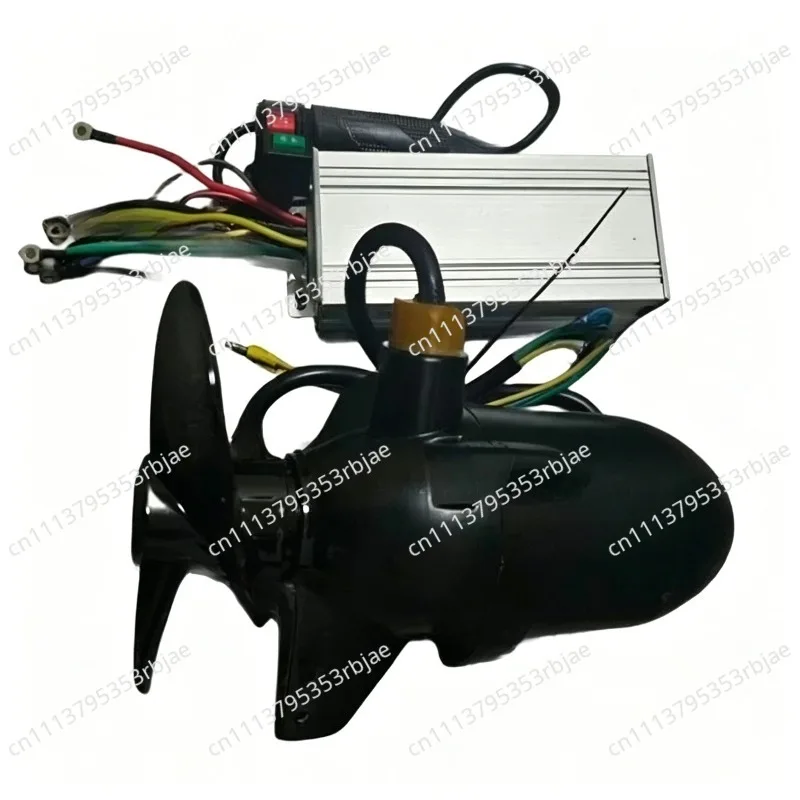 Suitable for 12-72V Marine Underwater Propeller Rubber Boat Electric Outboard Motor Brushless Motor Waterproof Motor with