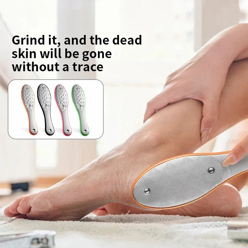 Foot Grinder Portable Tool for Rubbing Feet Foot Sole Heel Repair Stone Foot Cleaning Stainless SteelFoot Silicone FootFile