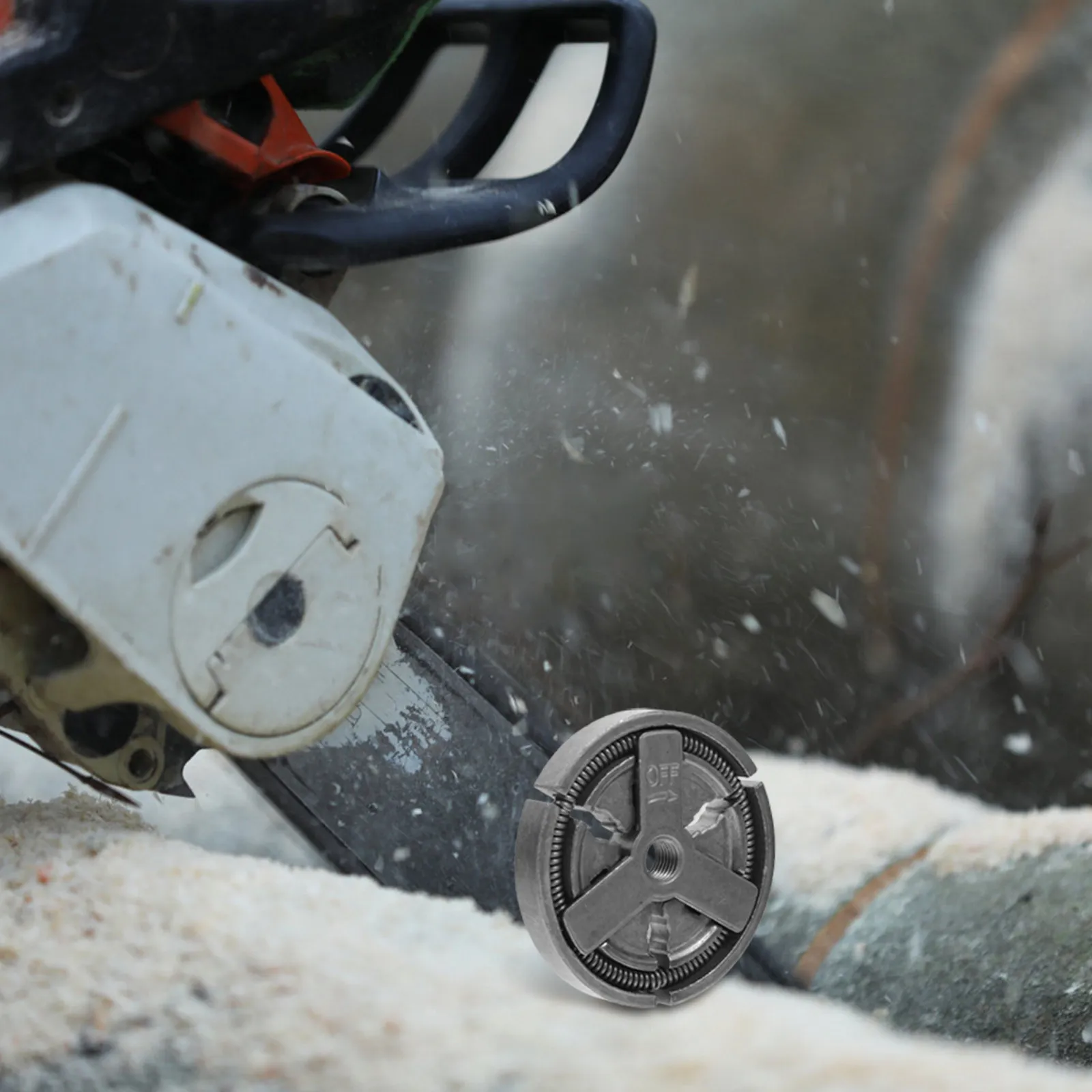 Chainsaw Clutch Assembly Hardened Steel Reverse Thread for Logging Chainsaws Oil Saws Replacement Chainsaw Parts