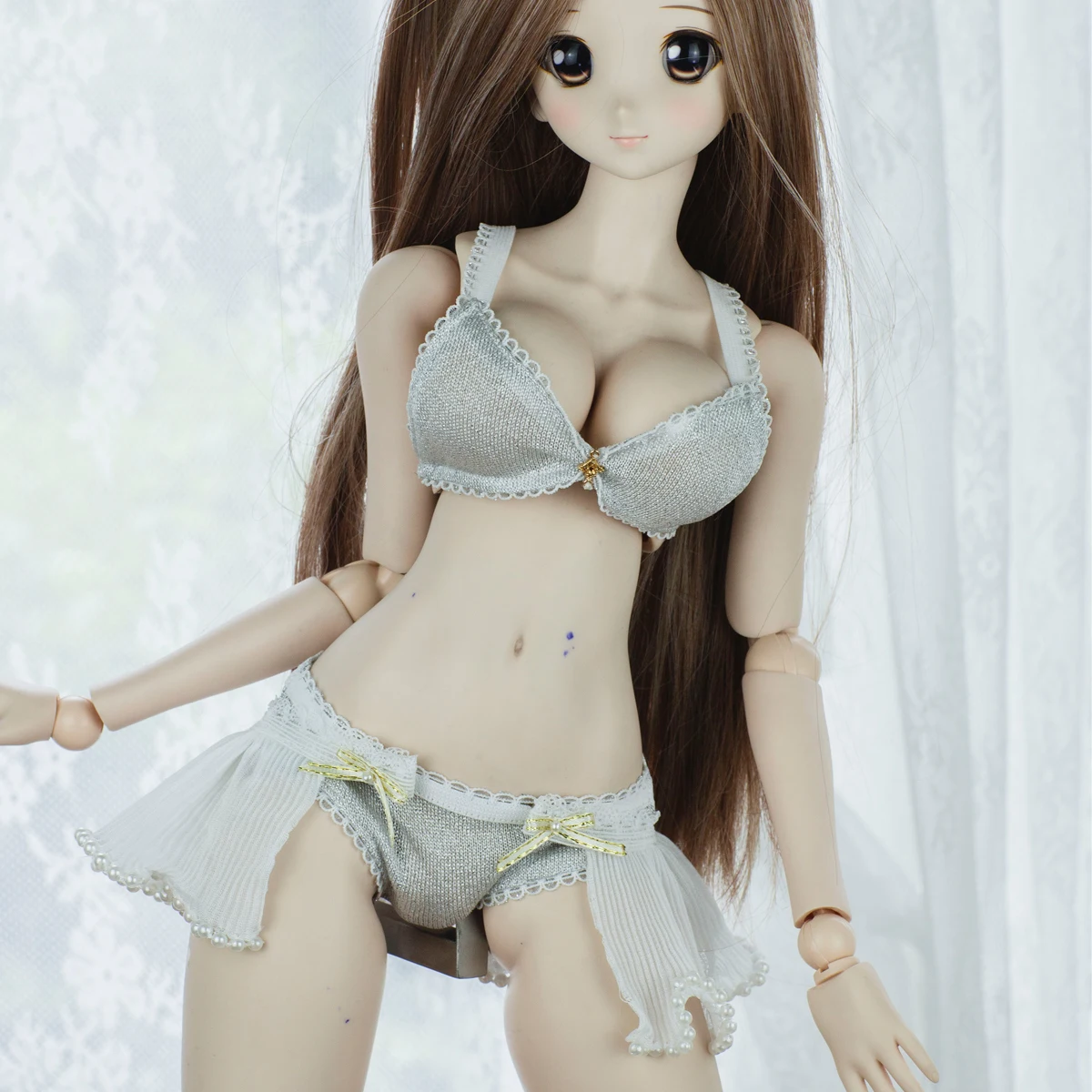 New BJD Doll Clothes 1/4 1/3 Sexy Lingerie Set DD MSD Cute Bra Panties Uncle ID75 Doll Accessories