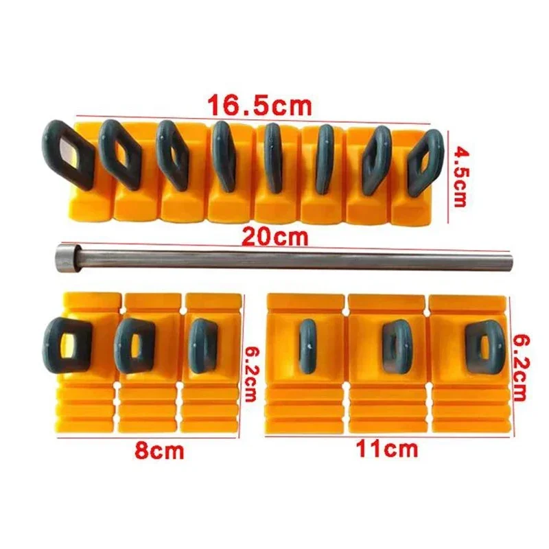 New Paintless Glue Puller Tabs Dent Car Repair Tool Vehicle Dent Removal Repairing Tool Set Orange Dent Puller Kit