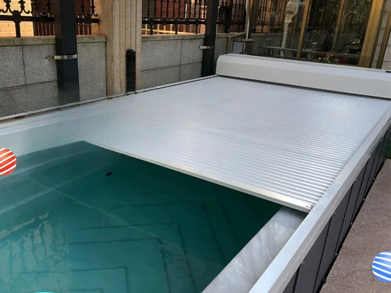 Custom Movable Electric Cover for Outdoor Infinity Pool & Hot Spring Soaking Pool Insulation Film