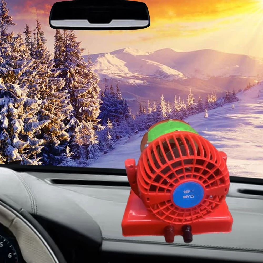 12V/24V Car Heater Demister Defogger Vehicle Heating Cooling Fan Window Windshield Defogging Defrosting Heater Heating Cooling