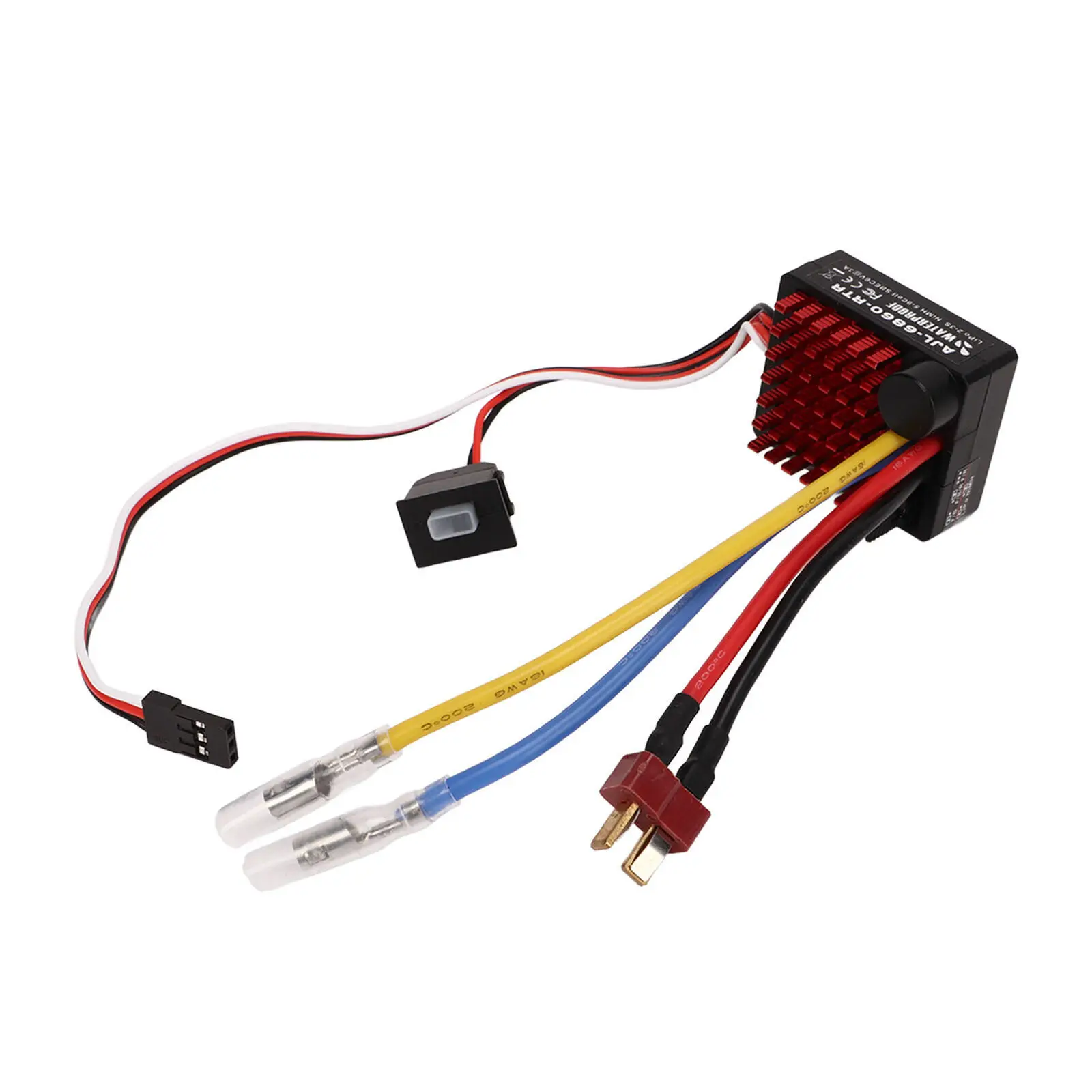 RC Auto Geborsteld ESC 60A Waterdichte Elektronische Snelheidsregelaar Voor 540/550/380/370 Geborsteld Motor voor 1/10 RC Auto Rock Crawler