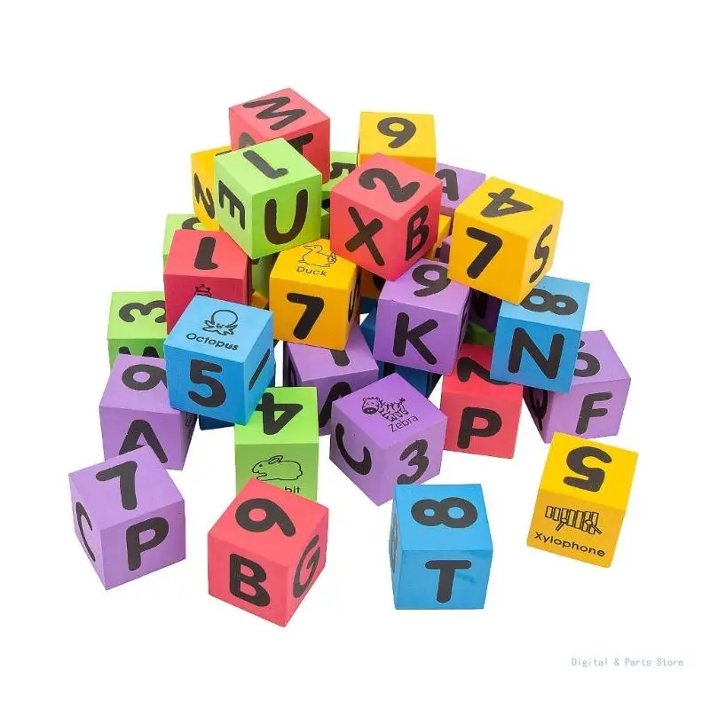 

M17F Alphabets Dices Large Foam Dices Classroom Supplies Teacher Dices Educational Counting Toy Math Learning Tool