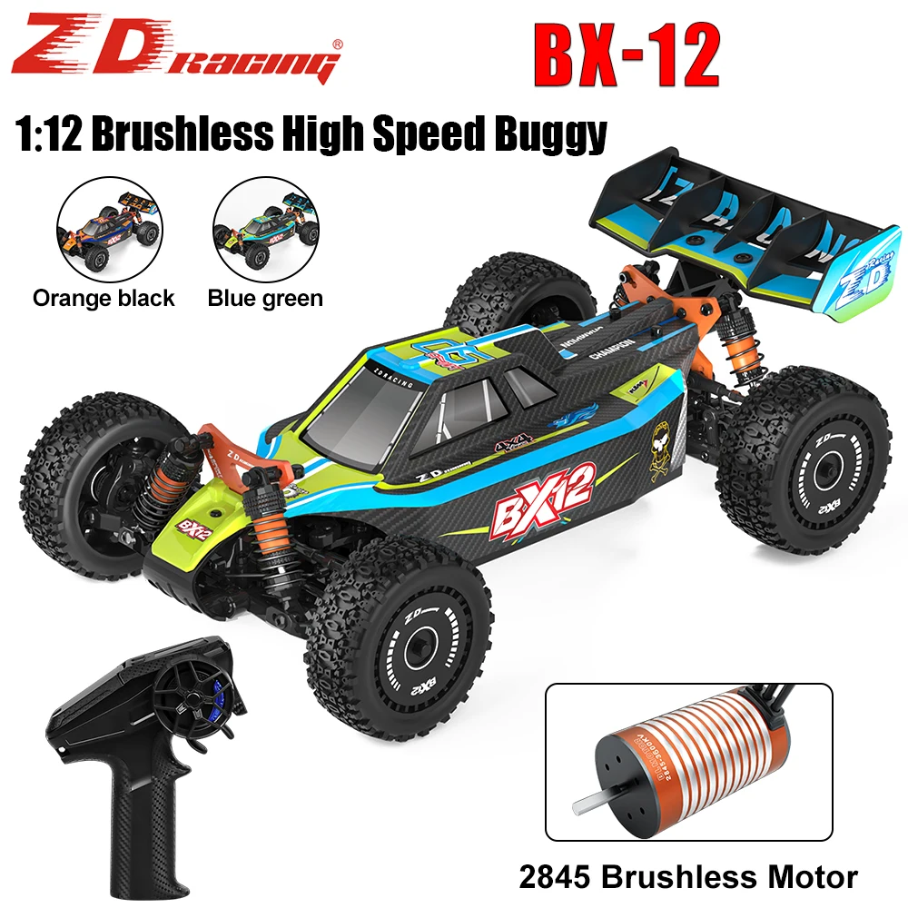 

ZD Racing RC Car Racing BX-12 1/12 Бесщеточный 2,4 ГГц 70 км/ч Высокоскоростной пульт дистанционного управления Гоночный багги Автомобиль для взрослых и детей Игрушки