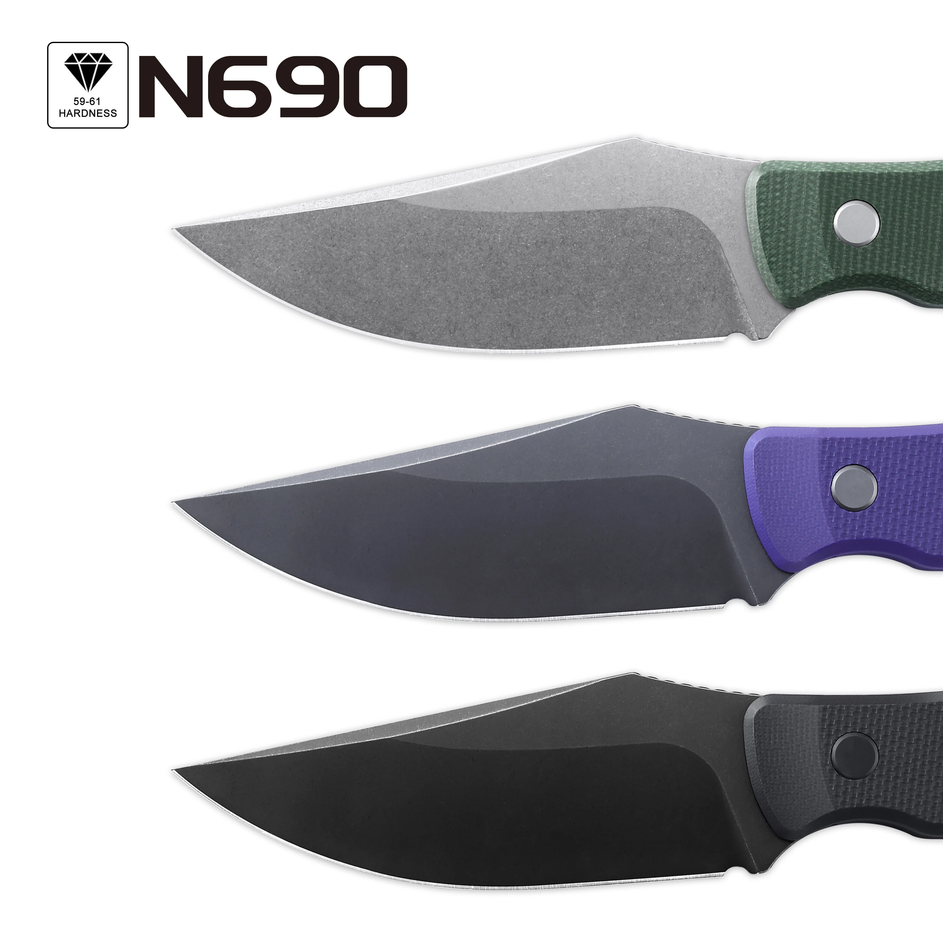 Petrified Fish PFP16 Barracuda N690 Blade G10 High Quality Outdoor Camping EDC Practical Cutting Survival Tool for Exploration