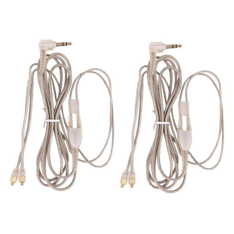 2X Replacement Cable For Shure Se215 Ue900 W40 Se425 Se535 Headphones Earphone