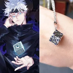 Anime Jujutsu Kaisen Necklace Gojo Satoru Itadori Yuji Ryomen Sukuna Cosplay Unisex Pendant Choker Jewelry Gift