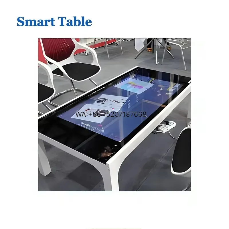 Wmwmnu Interactive Touch Screen Table Smart Game Kiosk With Multi Touch for Tea Coffee in Restaurant Kids 43 55 Inch Lcd