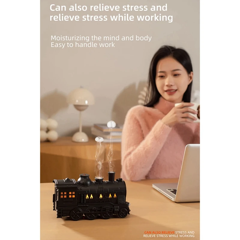 Humidificador de aire, Difusor de fragancia, fabricante de niebla, aceite esencial, Difusor Retro, Control remoto, enchufe europeo