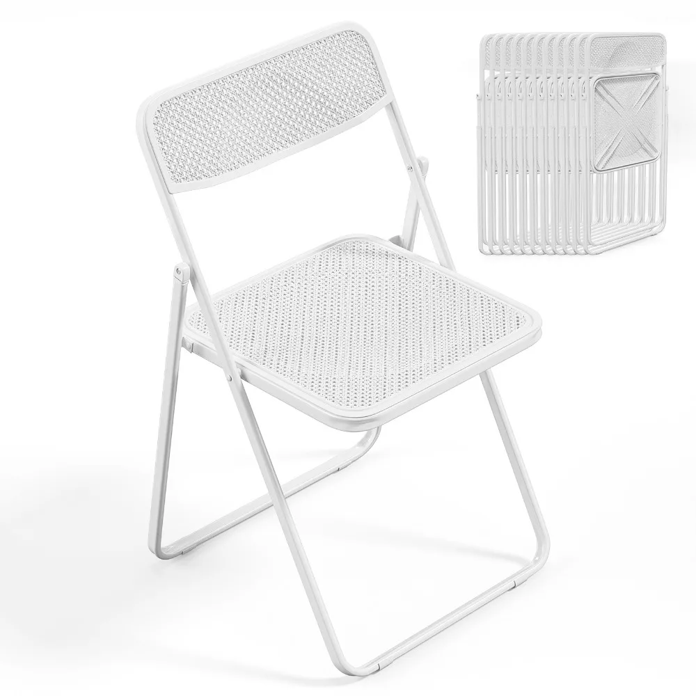 

4 PACK Plastic Folding Chair Wedding Outdoor Party Event Stackable Dining Chair