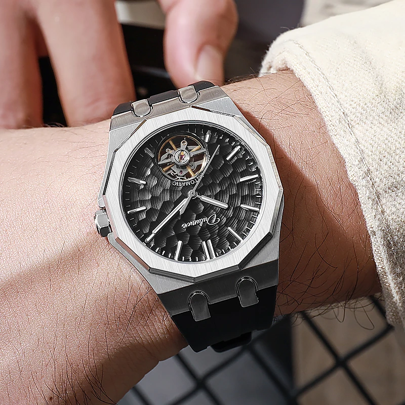 Męski zegarek automatyczny z t – Tourbillon Movement Watch recenzja i cena