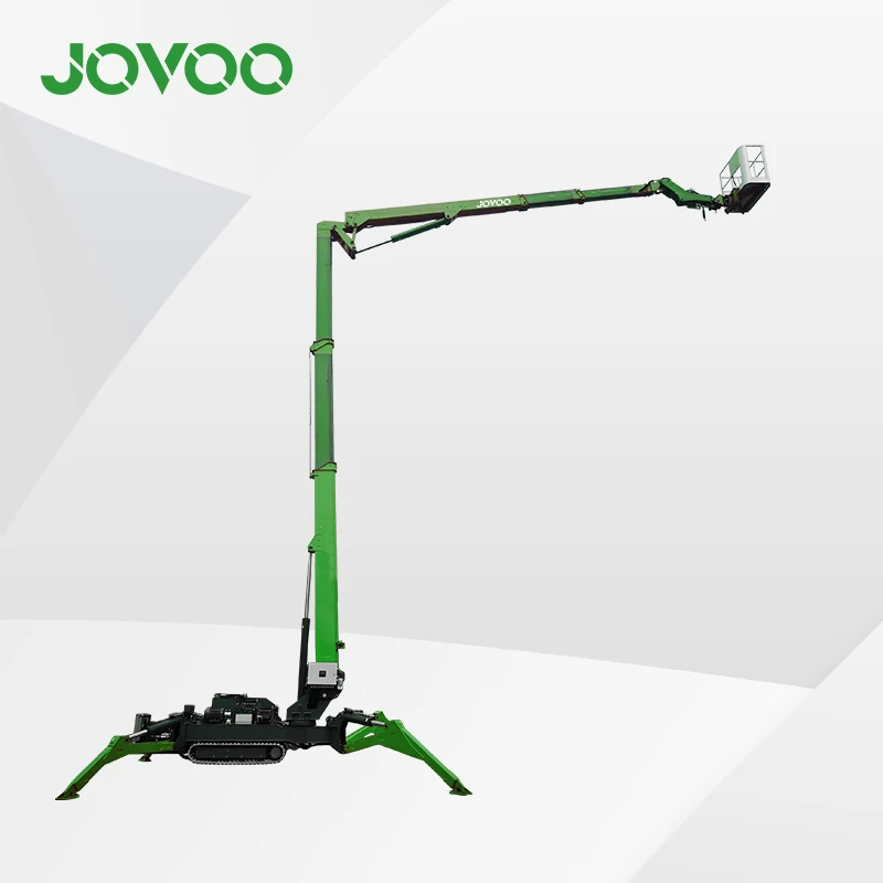 JOVOO 14m-26m Electric work Platform Cherry Picker Trailer Crawler Mounted Spider Boom Lift Price