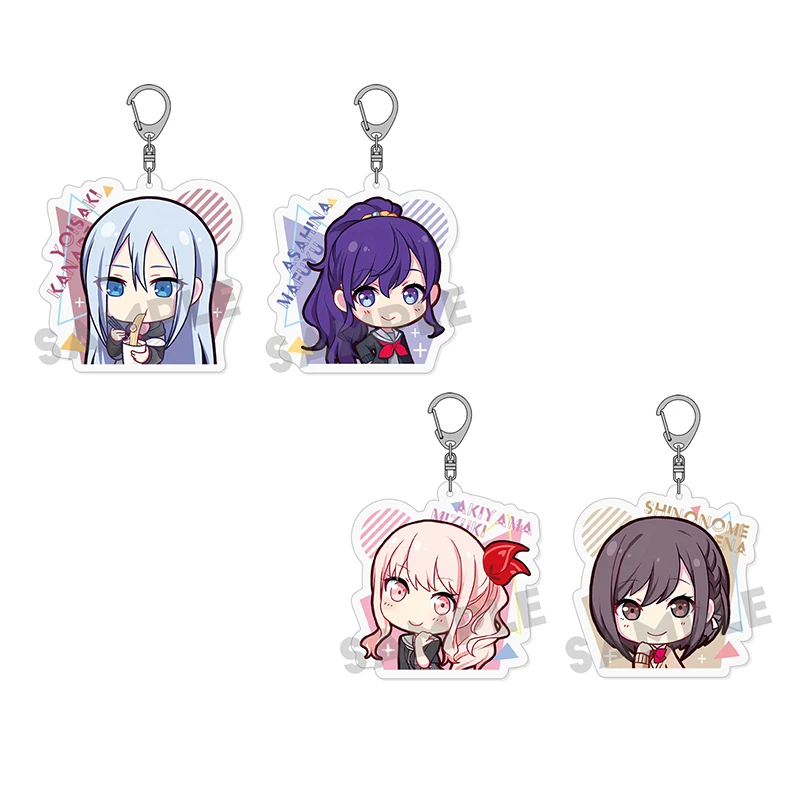 5pcs Anime Characters Acrylic Keychain Set, Gift for Cosplayers
